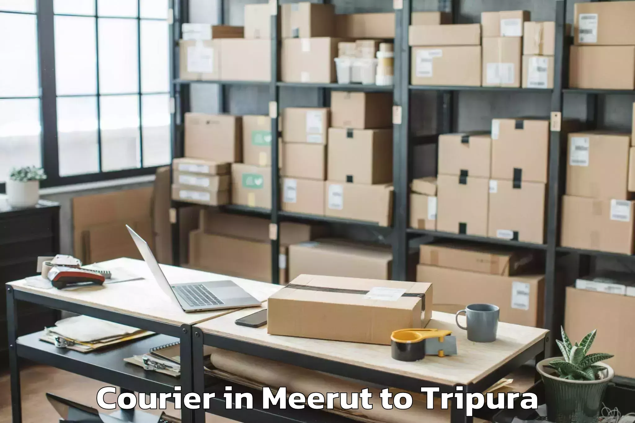 Book Your Meerut to Agartala Courier Today